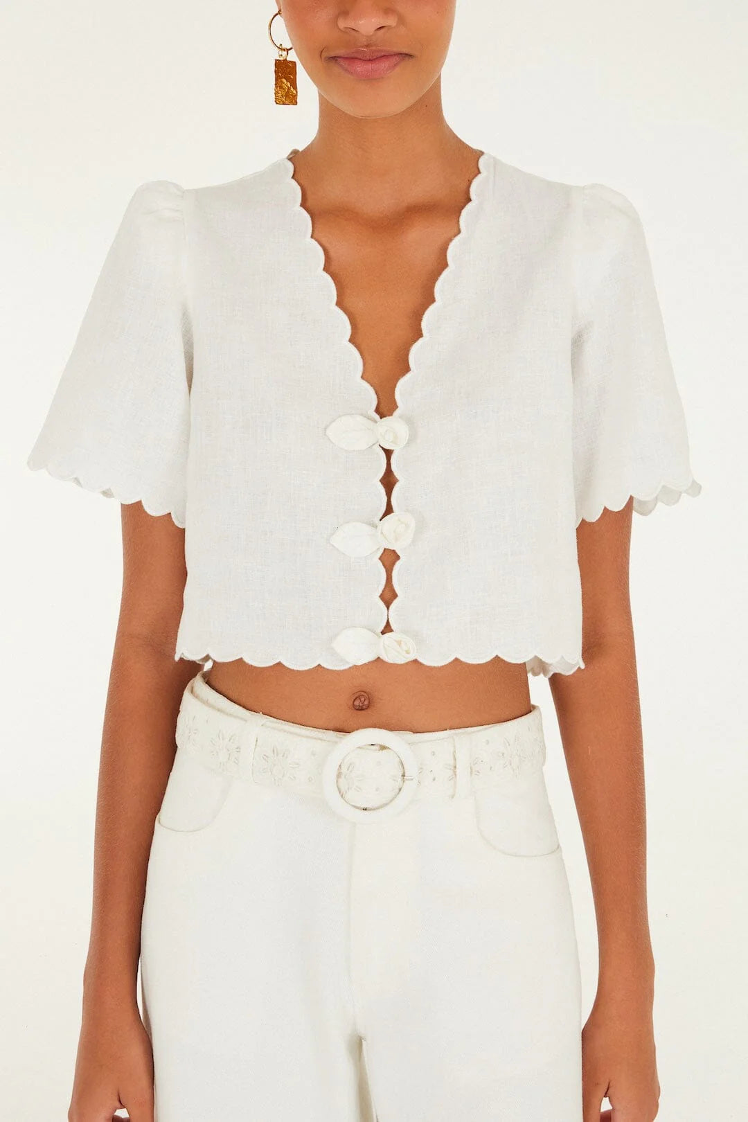 OFF WHITE ROSES TOP – The Posh Pelican