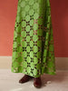 Elizabeth Skirt - Laser Cut Green